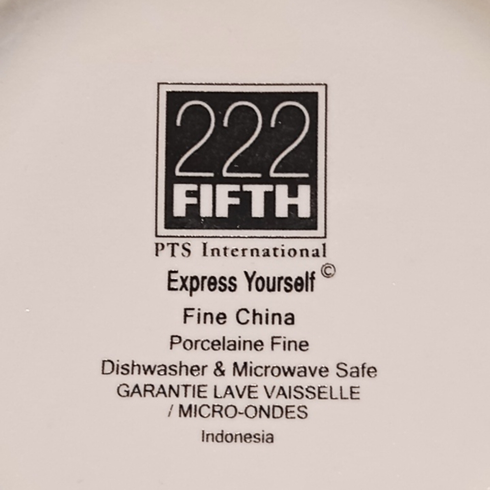 EXPRESS YOURSELF Tall Fine Porcelain Mug. By: 222 FIFTH PTS International. - Picture 7 of 13